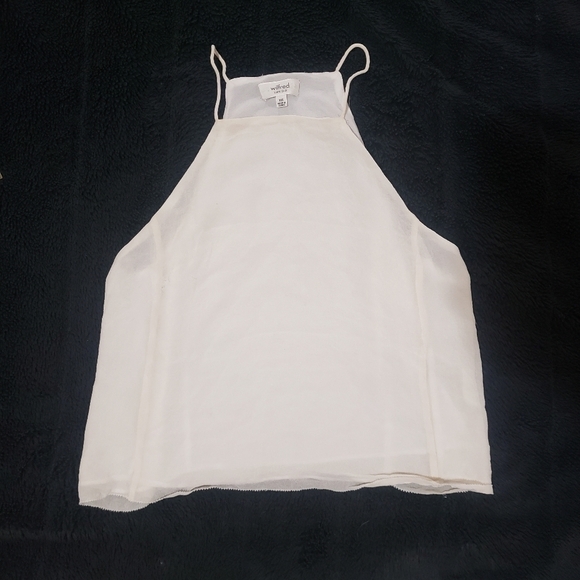 Aritzia Wilfred Rians Blouse In Oak 100% Silk Size XXS - Picture 4 of 10